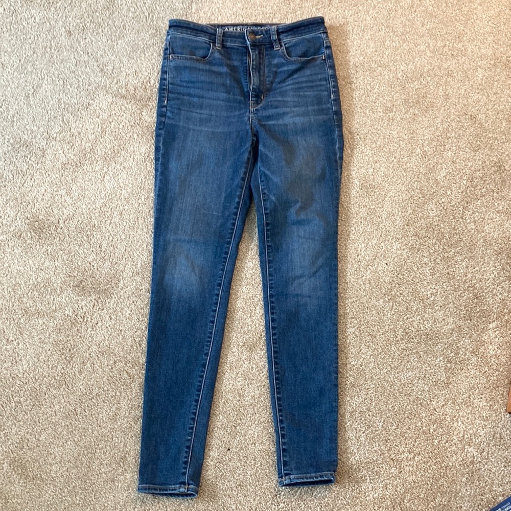 Women’s American Eagle Next Level Stretch Jeans Highest Rise Jegging, Sz 6 Long